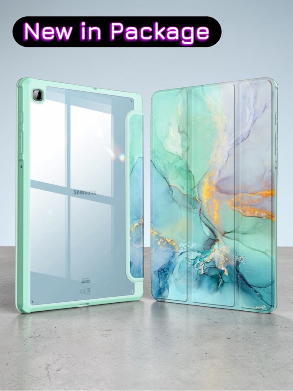 📱 VOVIPO Samsung Galaxy Tab S6 Lite Case – Marble Blue